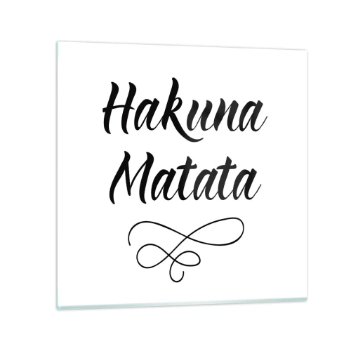 Glasbild - Bild auf glas - Bester Ratschlag - 30x30 cm