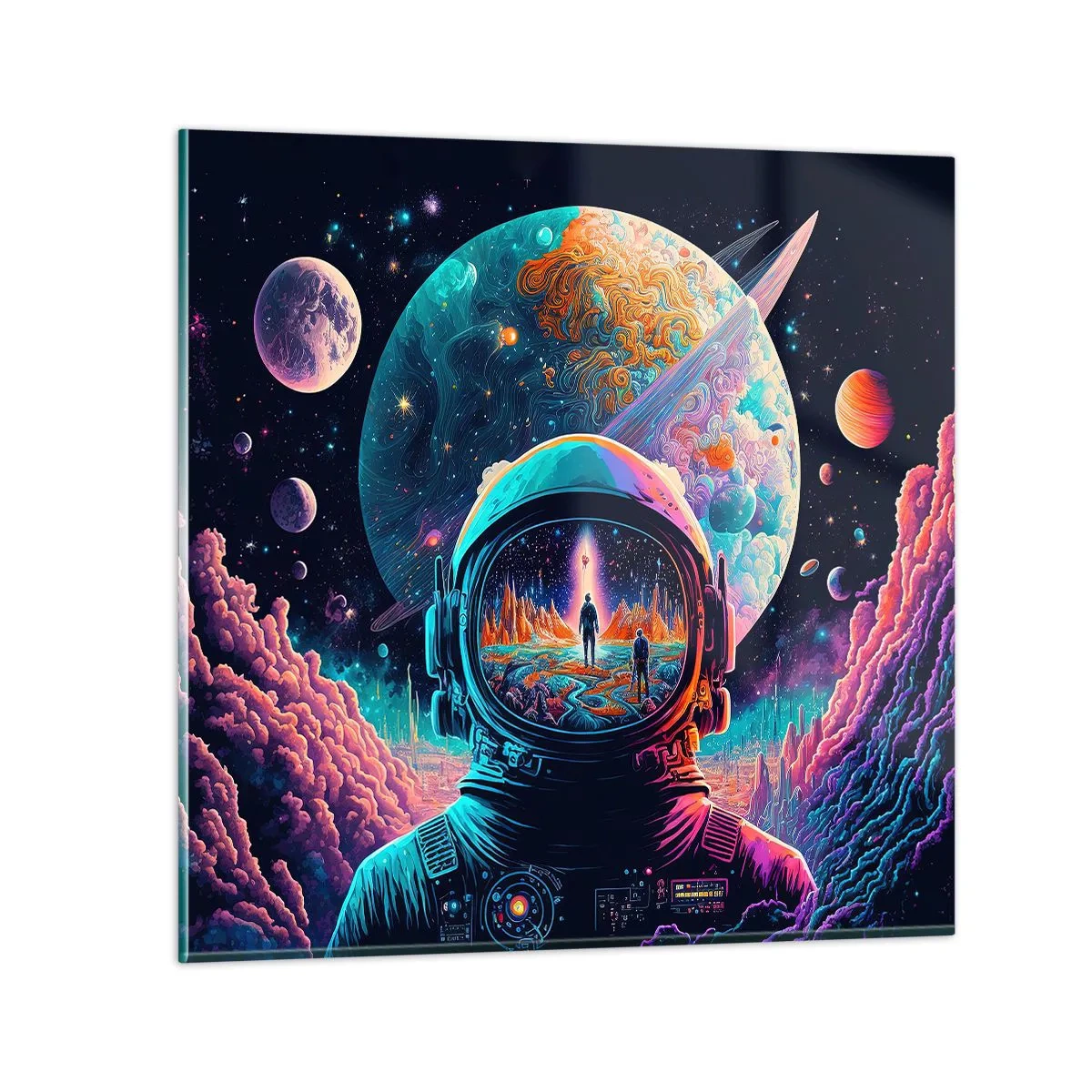 Glasbild - Bild auf glas - Philosophen haben nicht davon geträumt - 50x50 cm