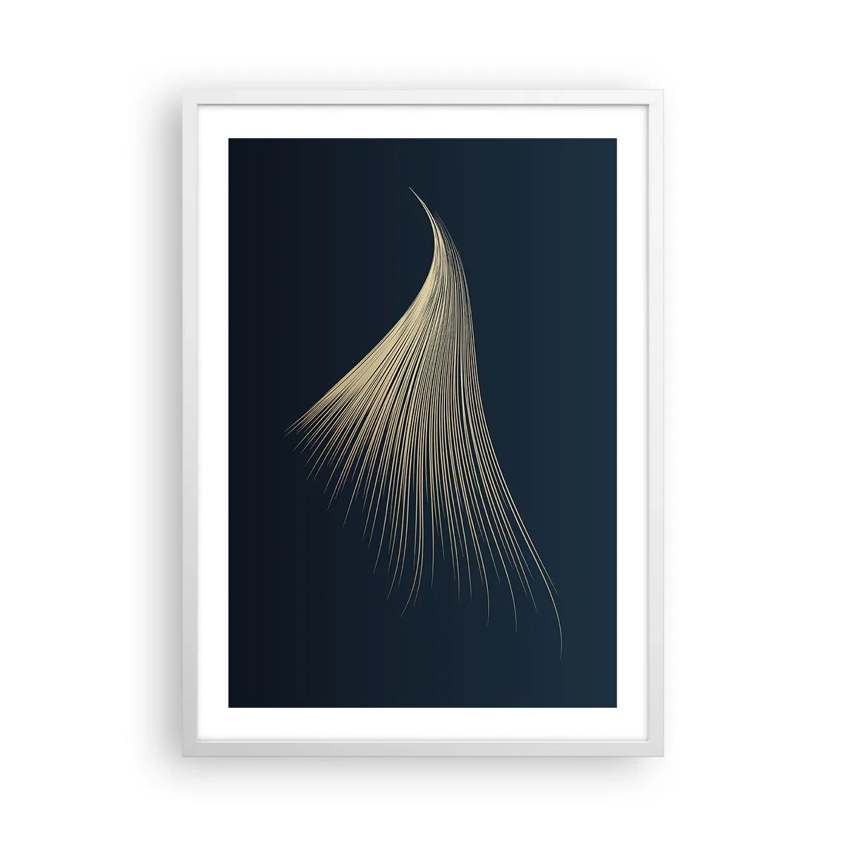 Poster in einem weißen Rahmen - Wie das Haar eines Engels - 50x70 cm