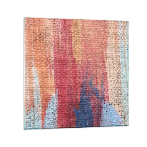 Glasbild - Bild auf glas - Renne den Regenbogen hinunter - 60x60 cm