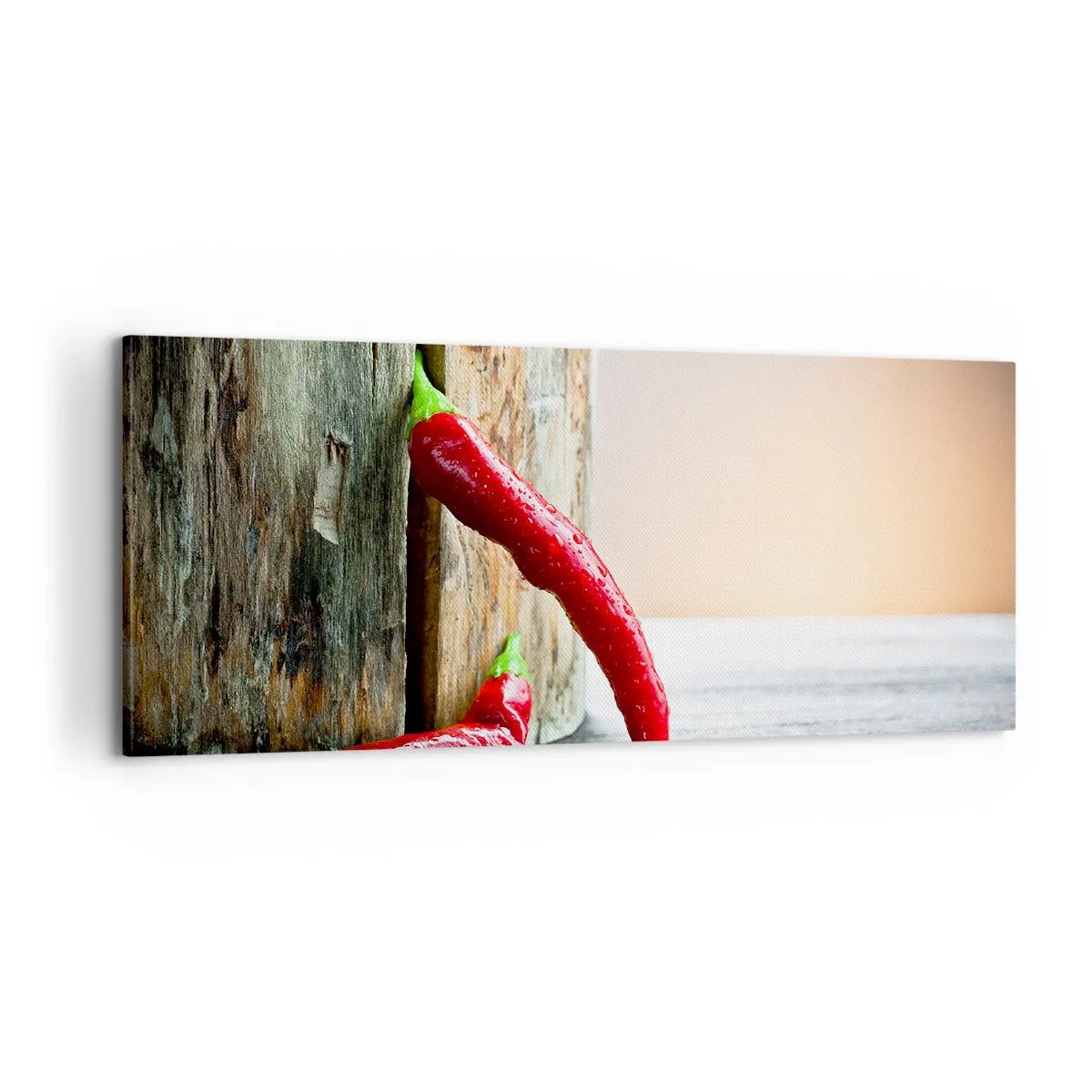 Bild auf Leinwand - Leinwandbild - Red hot chili peppers - 100x40 cm