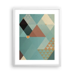 Poster in einem weißen Rahmen - Einheit der Vielheit, Vielheit der Einheit - 40x50 cm