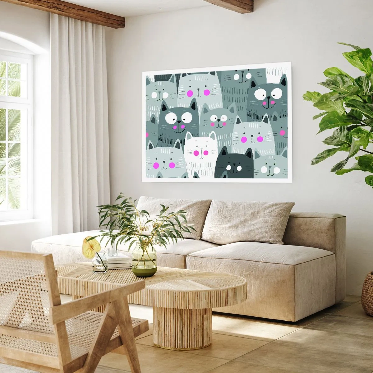 Poster - Katzenwelt - 50x40 cm