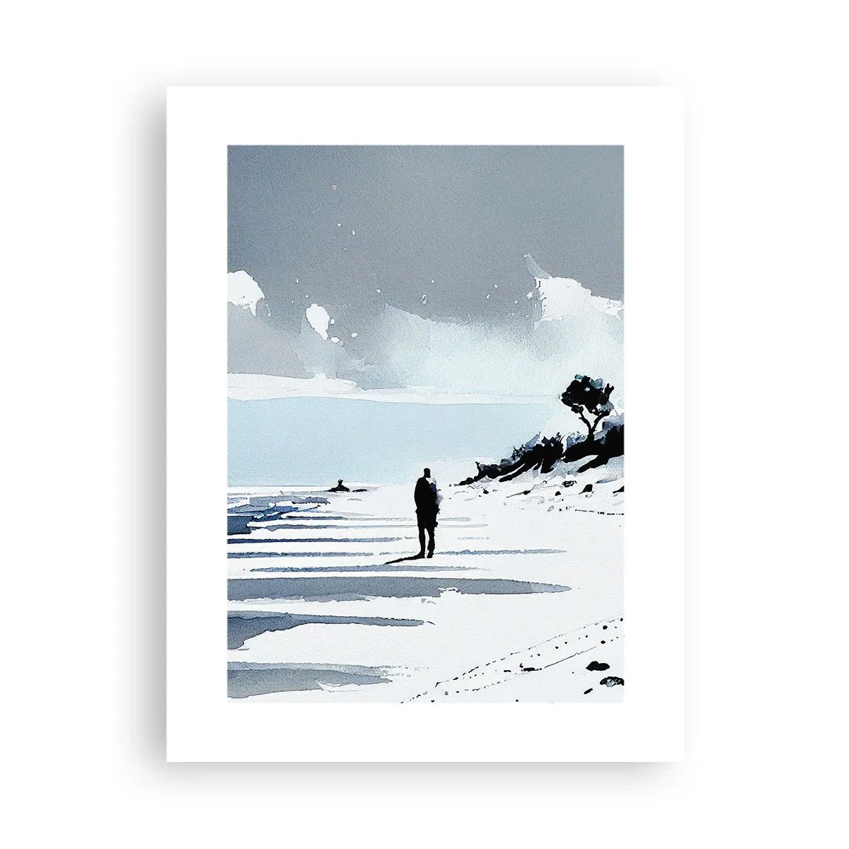 Poster - Allein sein - 30x40 cm