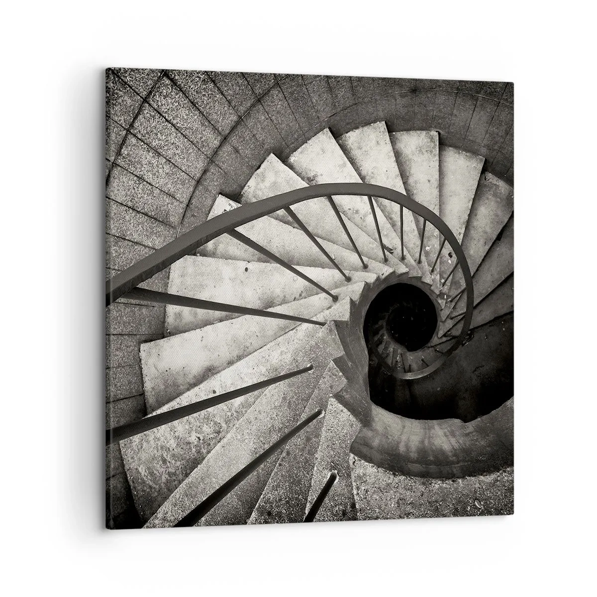 Bild auf Leinwand - Leinwandbild - Treppe hoch, Treppe runter - 50x50 cm