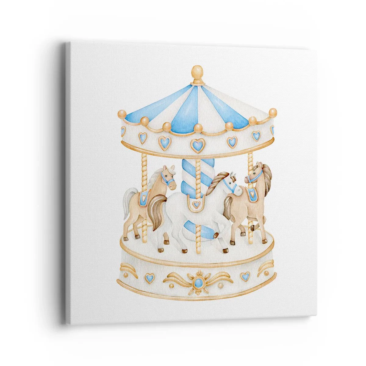 Bild auf Leinwand - Leinwandbild - Süße Kindheit - 40x40 cm