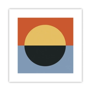 Poster - Eine Komposition aus Wärme und Kühle - 30x30 cm