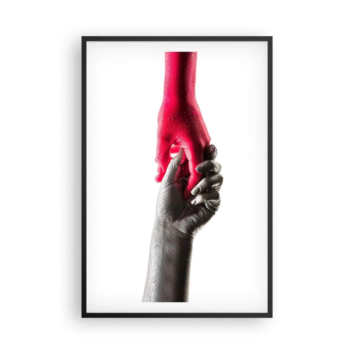 Poster in einem schwarzem Rahmen - Gemeinsam, obwohl anders - 61x91 cm