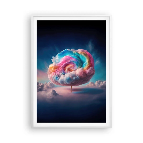 Poster in einem weißen Rahmen - Traum von einem Vergnügungspark - 70x100 cm