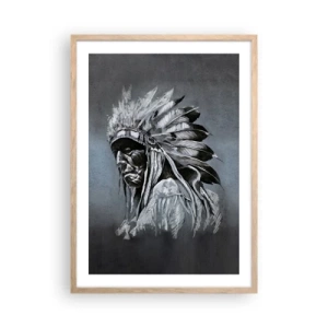 Poster in einem Rahmen aus heller Eiche - Zurück zu den Wurzeln - 50x70 cm