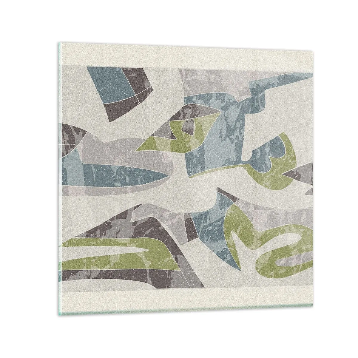 Glasbild - Bild auf glas - Komposition hinter dem Glas - 30x30 cm