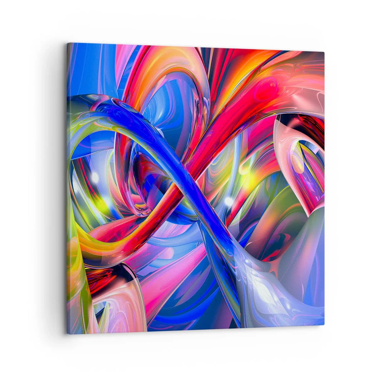 Bild auf Leinwand - Leinwandbild - Ein Tanz der Farben - 50x50 cm