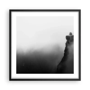 Poster in einem schwarzem Rahmen - Am Rande der Welt - 50x50 cm