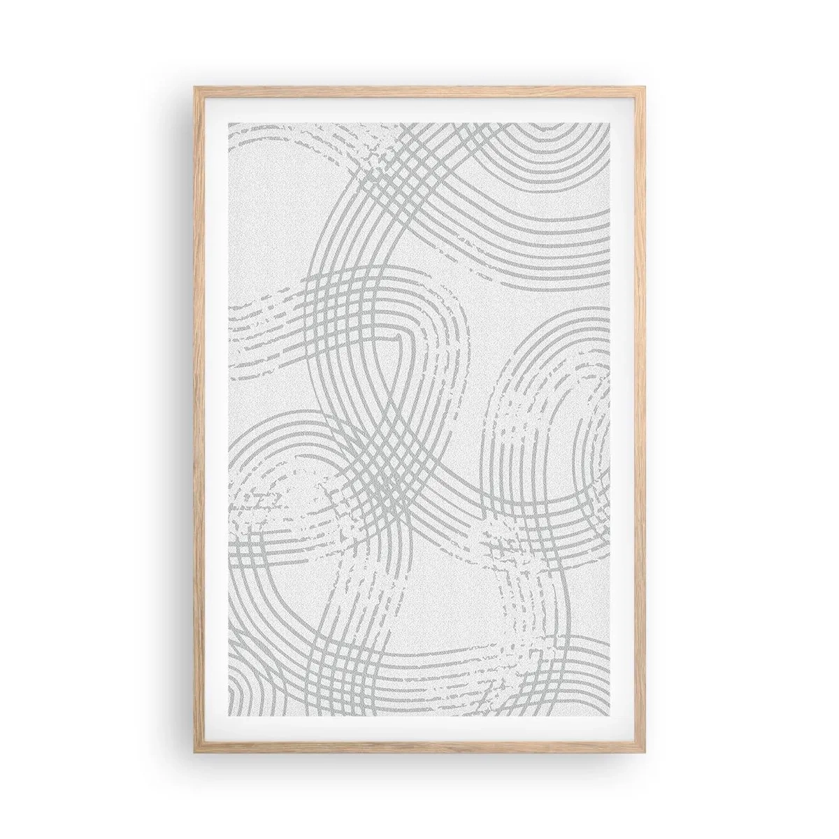 Poster in einem Rahmen aus heller Eiche - Es gibt keinen einfachen Weg - 61x91 cm