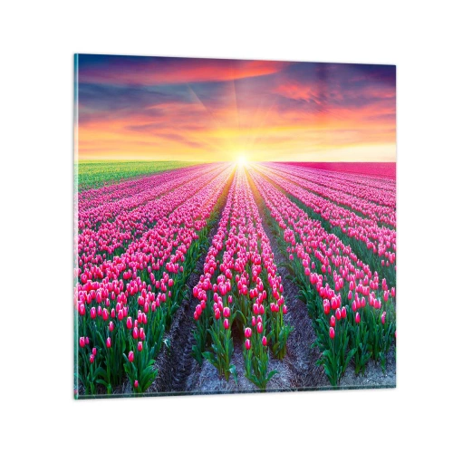 Glasbild - Bild auf glas - Schönheitsfarm - 60x60 cm