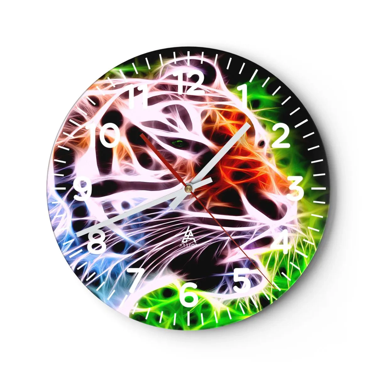 Wanduhr - Glasuhr - Schreckliche Aura - 40x40 cm
