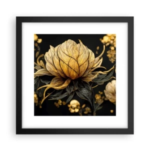 Poster in einem schwarzem Rahmen - Subtile Zerbrechlichkeit - 30x30 cm