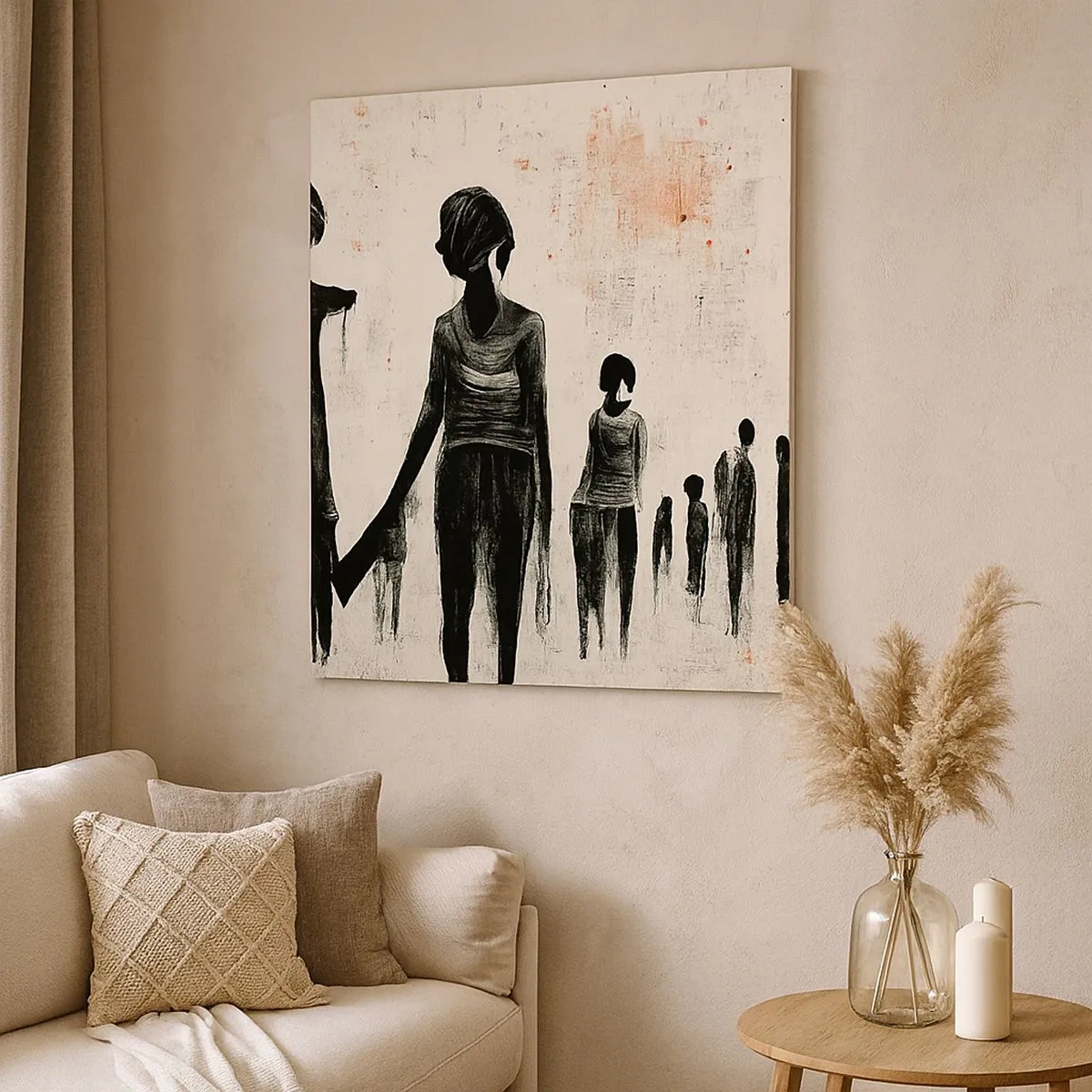 Bild auf Leinwand - Leinwandbild - Gegen die Einsamkeit - 30x30 cm