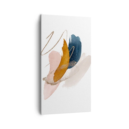 Bild auf Leinwand - Leinwandbild - Geflügelte Komposition - 45x80 cm