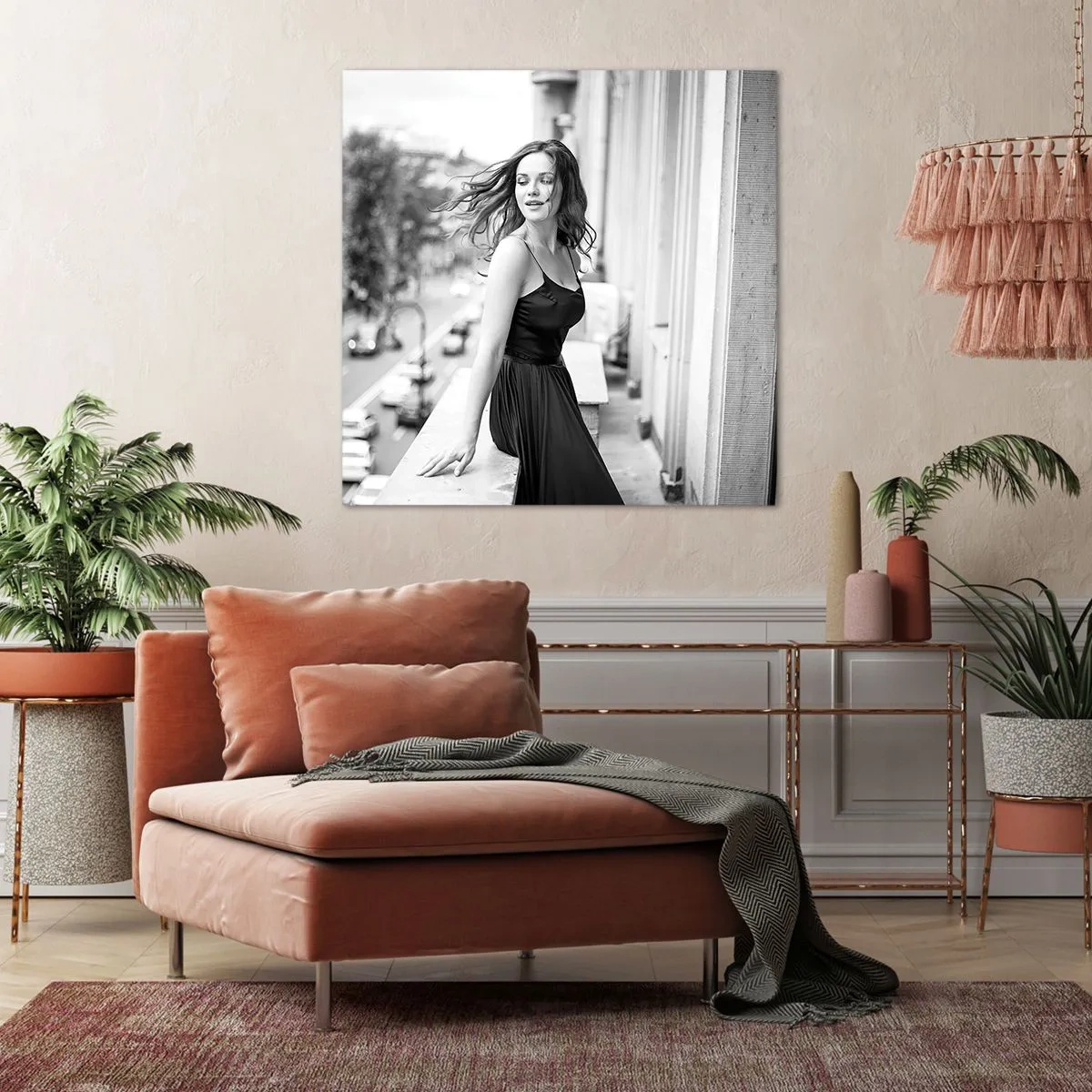 Bild auf Leinwand - Leinwandbild - Bestimmt ein Pariser - 50x50 cm