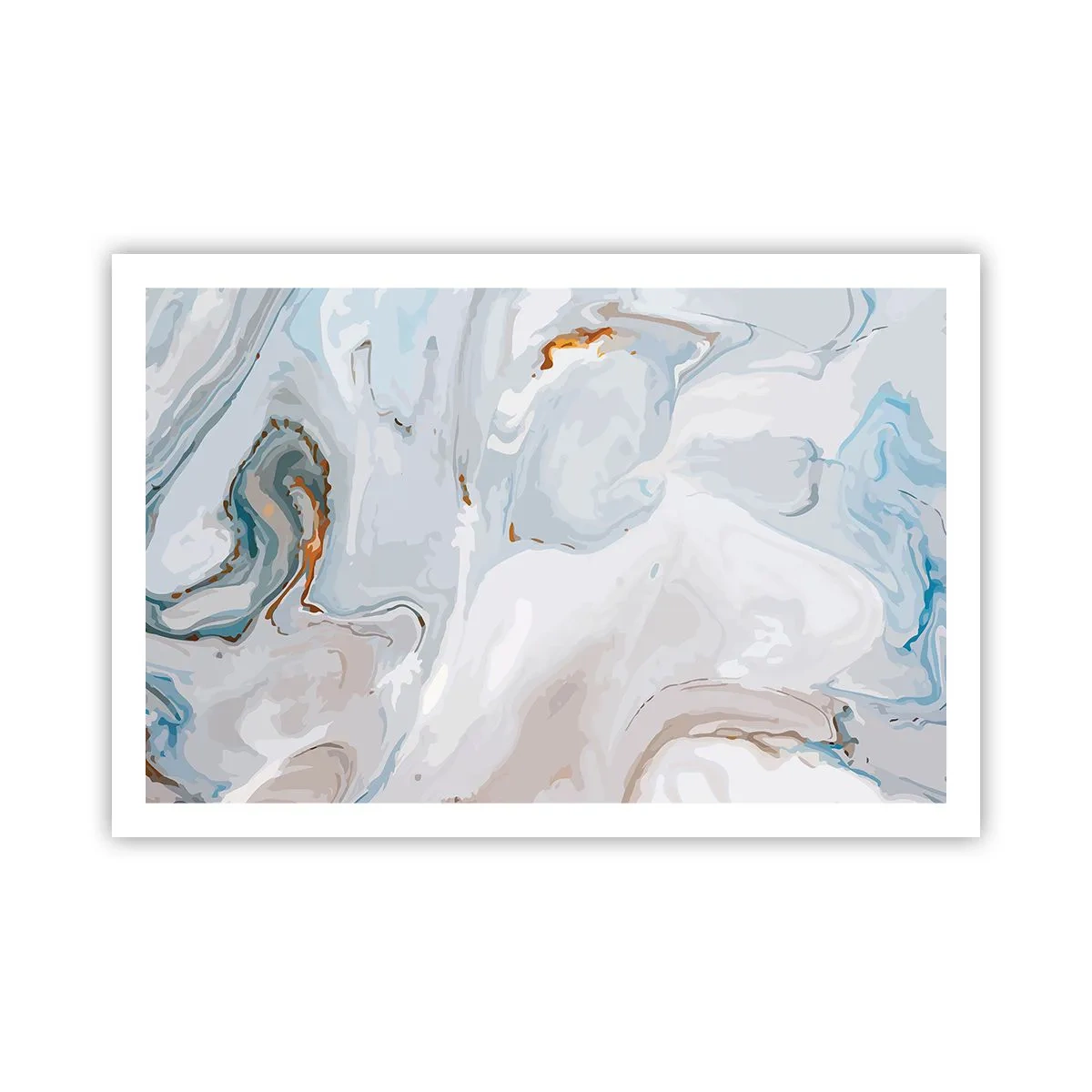 Poster - Das Weiß wird erhoben - 91x61 cm