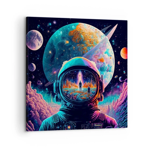 Bild auf Leinwand - Leinwandbild - Philosophen haben nicht davon geträumt - 60x60 cm