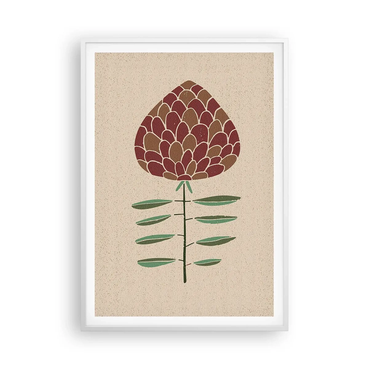 Poster in einem weißen Rahmen - Was für ein großs Tier - 70x100 cm