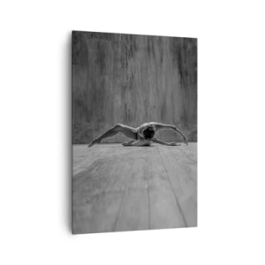 Bild auf Leinwand - Leinwandbild - Eine Tänzerin in künstlerischer Pose - 70x100cm - Symmetrie gefunden - Moderne Wanddekoration für Wohnzimmer und Schlafzimmer ARTTOR