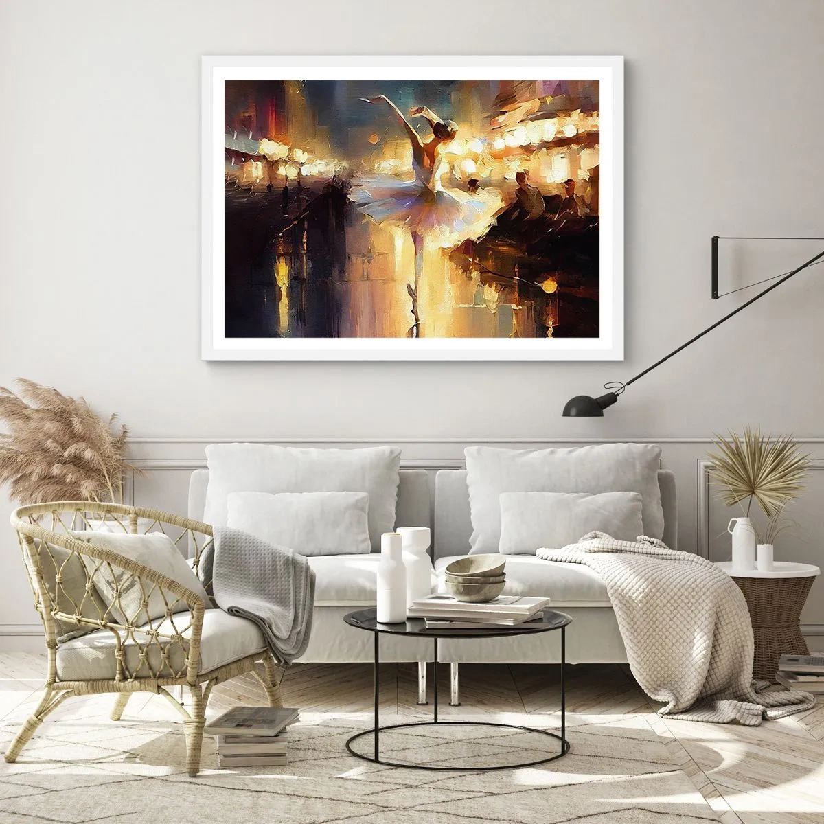 Poster in einem weißen Rahmen - Wunder auf der Straße - 70x50 cm