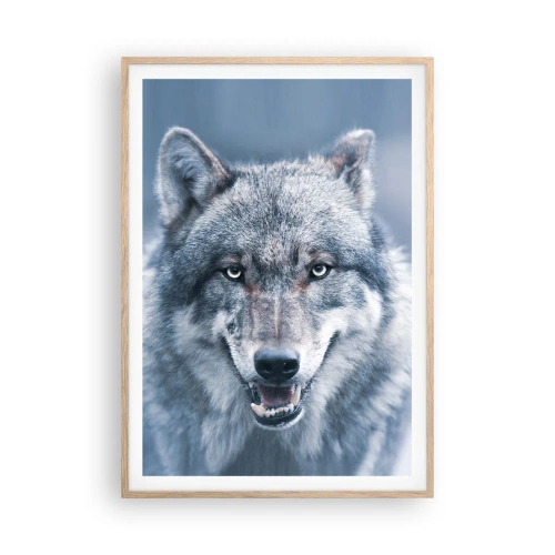 Poster in einem Rahmen aus heller Eiche - Werden Sie die Herausforderung annehmen? - 70x100 cm