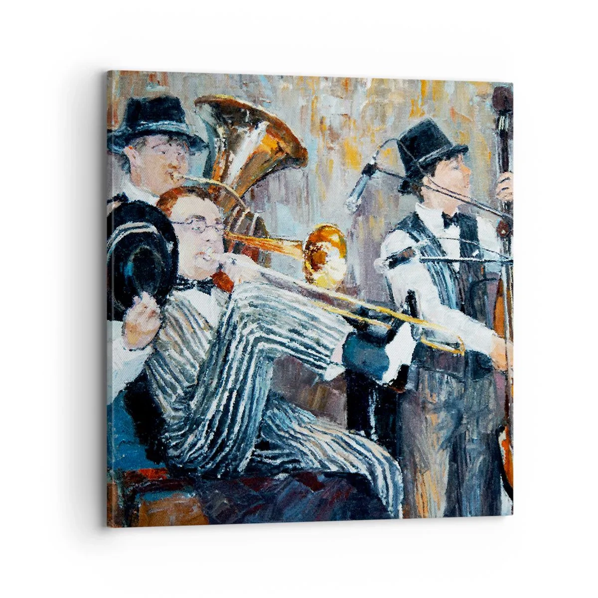 Bild auf Leinwand - Leinwandbild - Der ganze Jazz - 70x70 cm