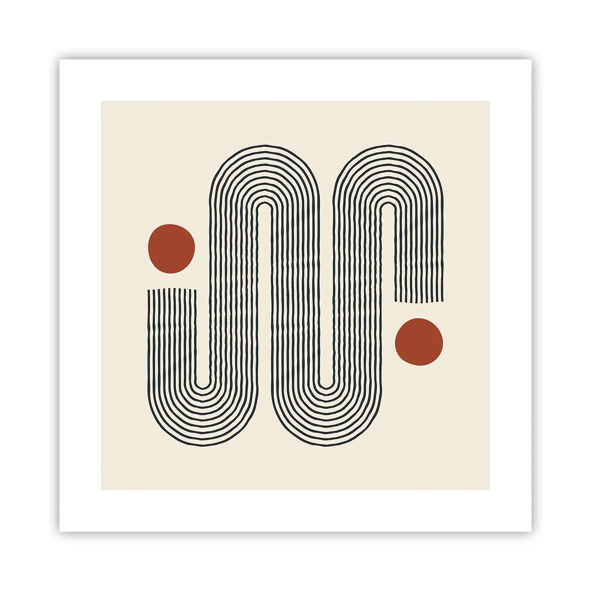 Poster - Vom Anfang bis zum Ende - 40x40 cm