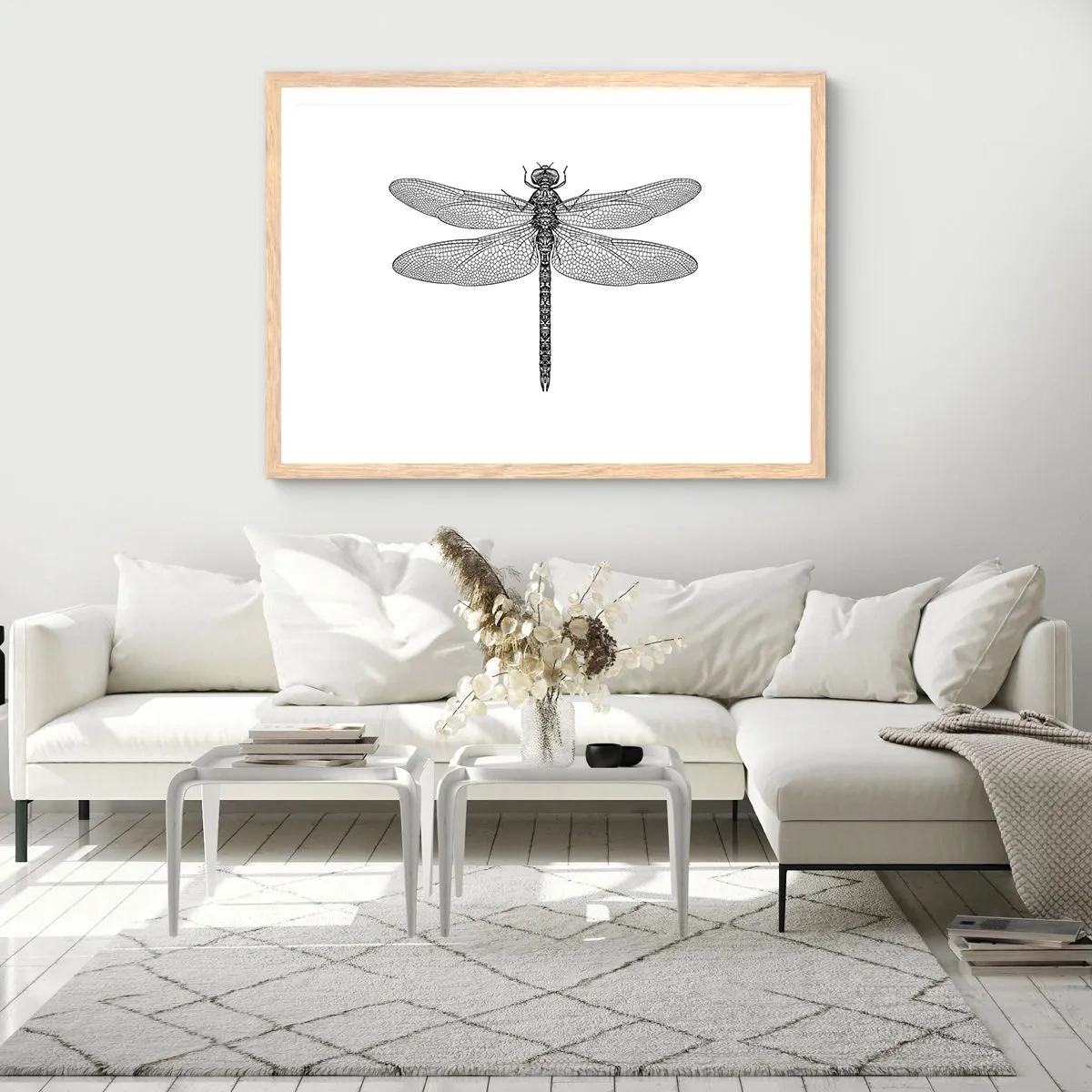 Poster in einem Rahmen aus heller Eiche - Präzision der Natur - 40x30 cm