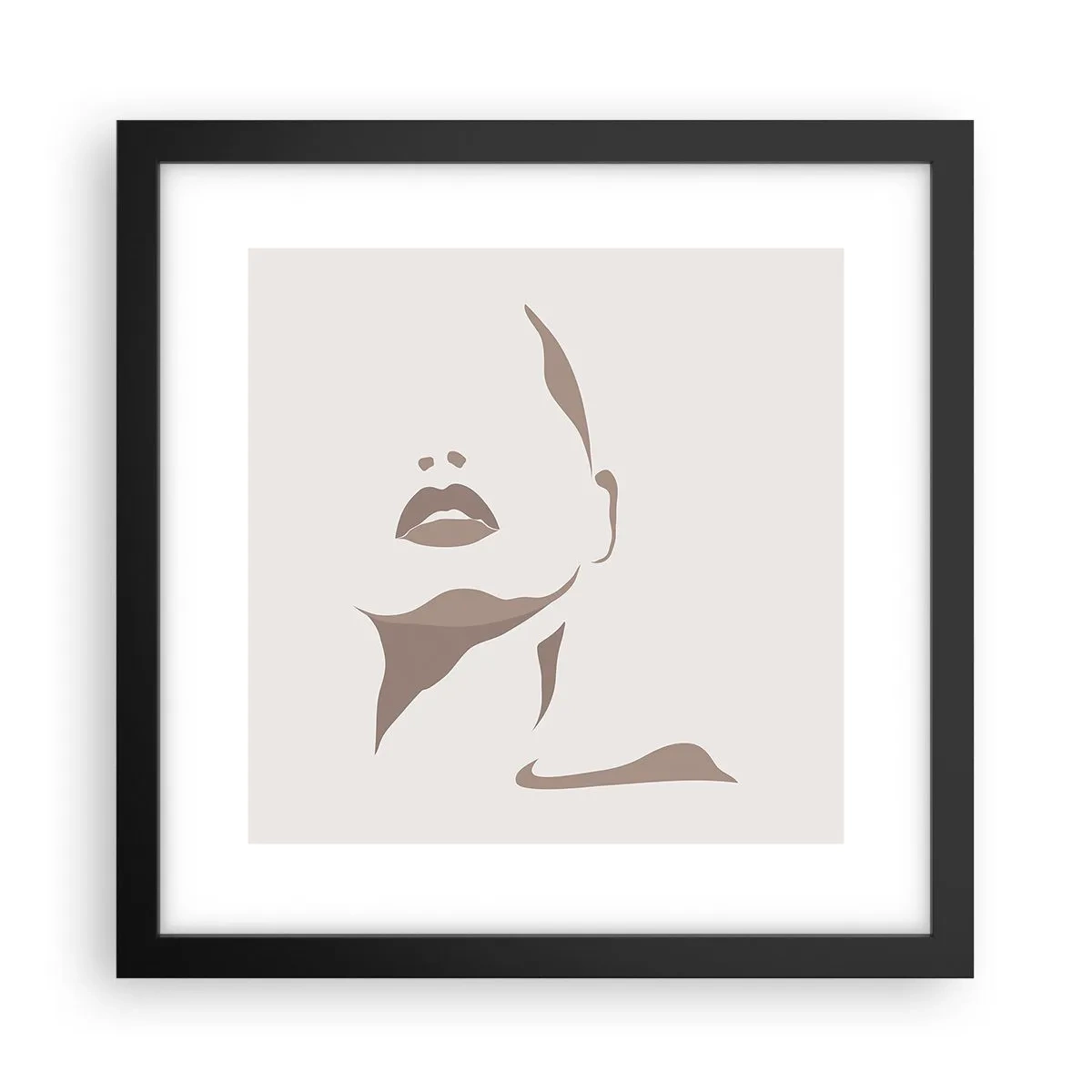 Poster in einem schwarzem Rahmen - Aus Licht und Schatten - 30x30 cm