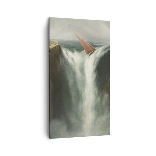 Bild auf Leinwand - Leinwandbild - Warnung des Lebens - 45x80 cm