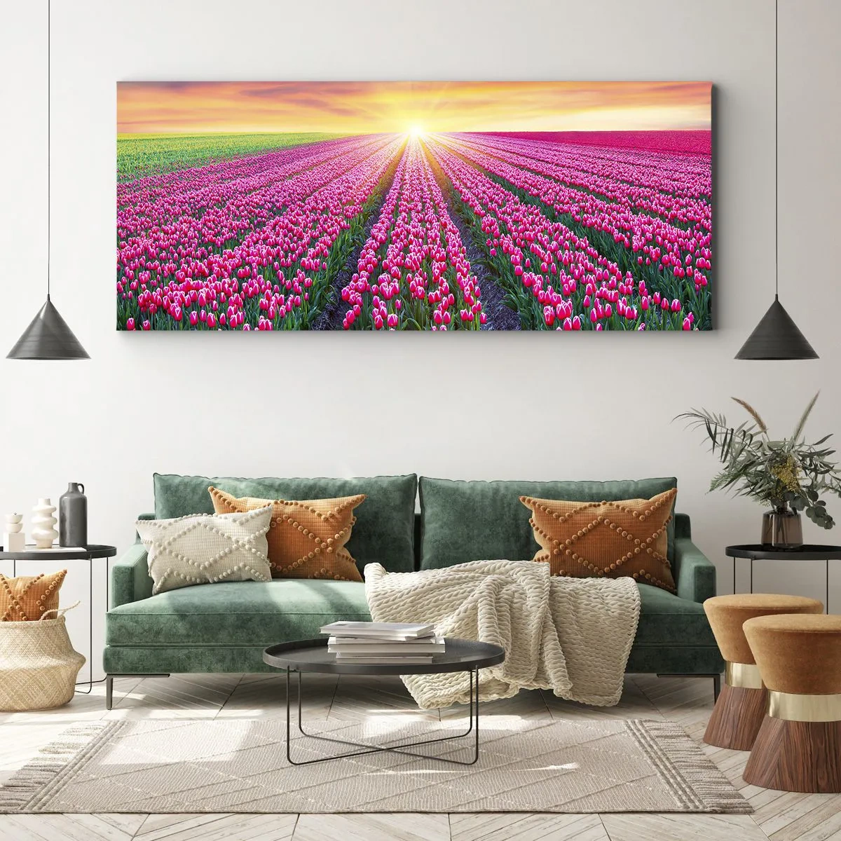 Bild auf Leinwand - Leinwandbild - Schönheitsfarm - 90x30 cm