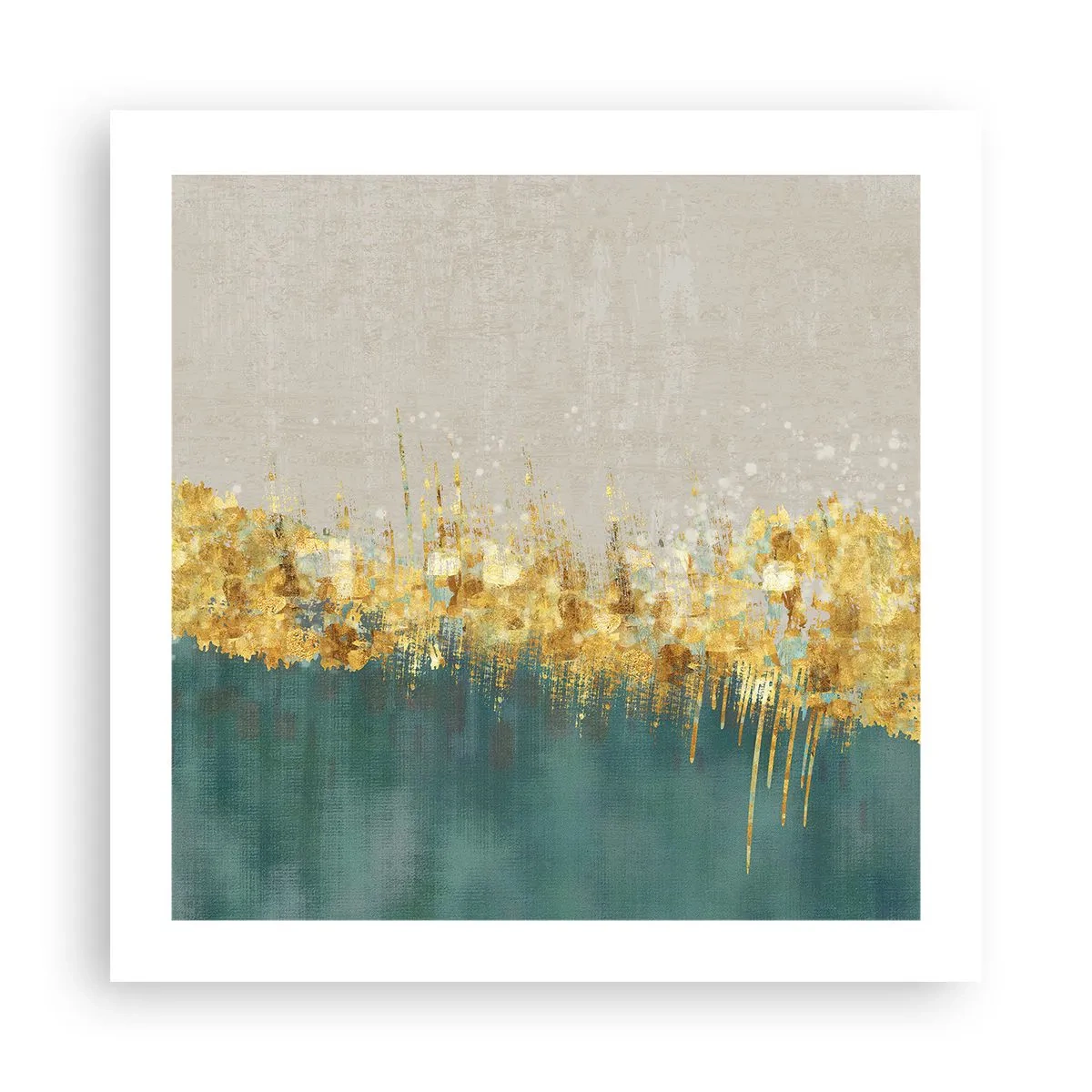 Poster - Goldener Rand - 50x50 cm