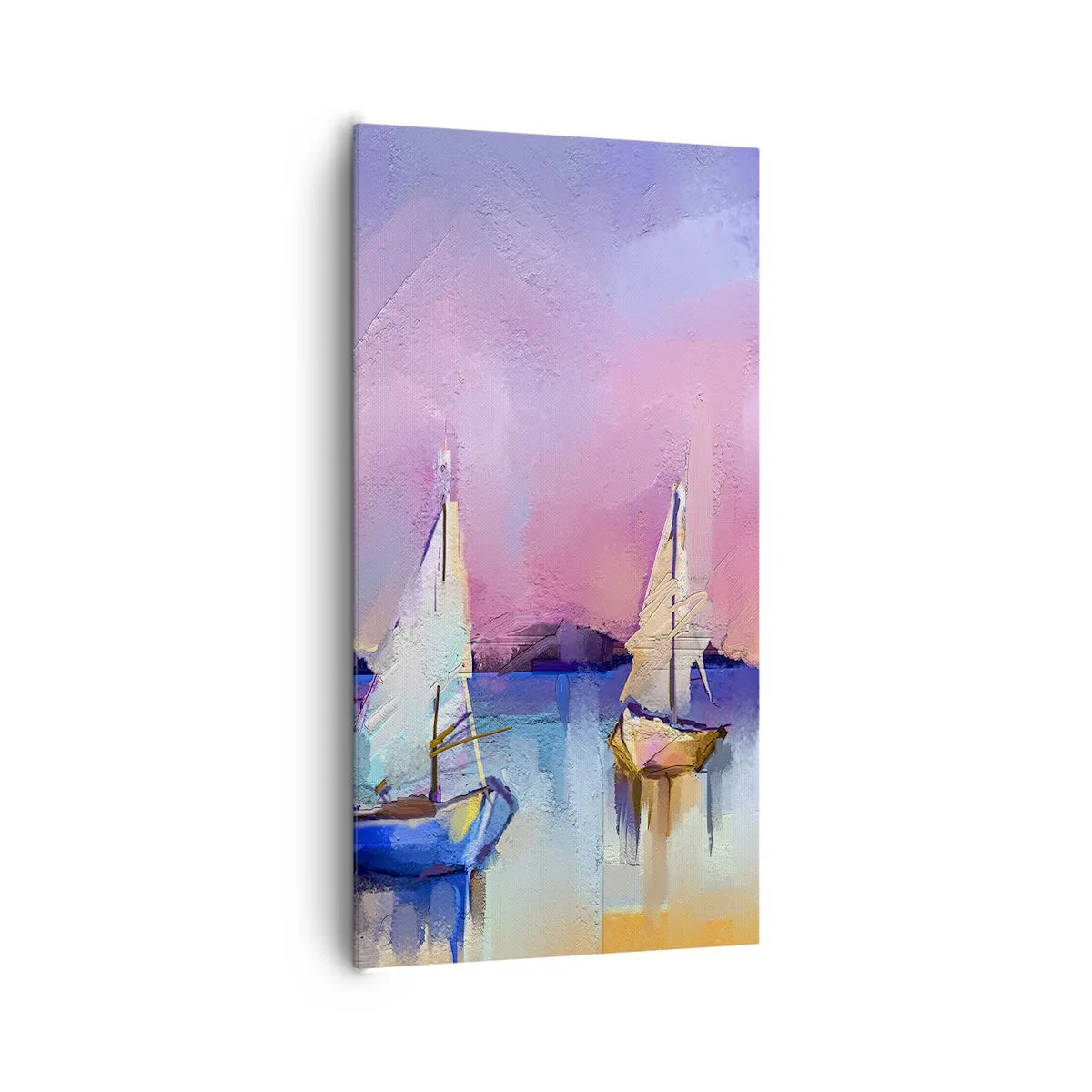 Bild auf Leinwand - Leinwandbild - Richtung: breites Wasser - 65x120 cm