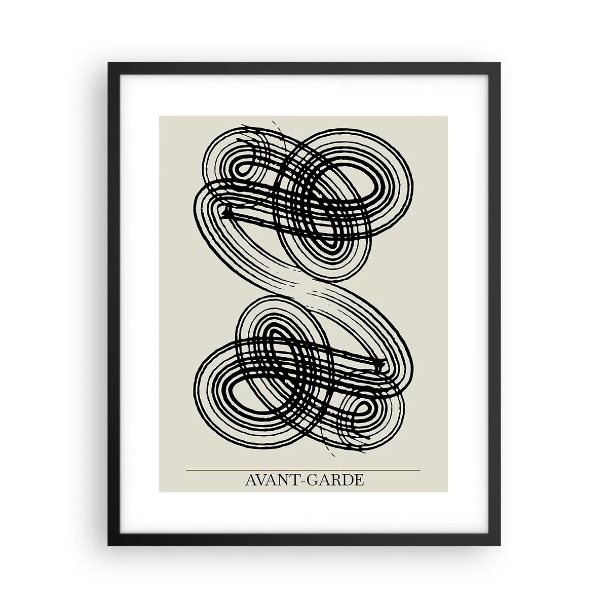 Poster in einem schwarzem Rahmen - Es kam spontan heraus - 40x50 cm