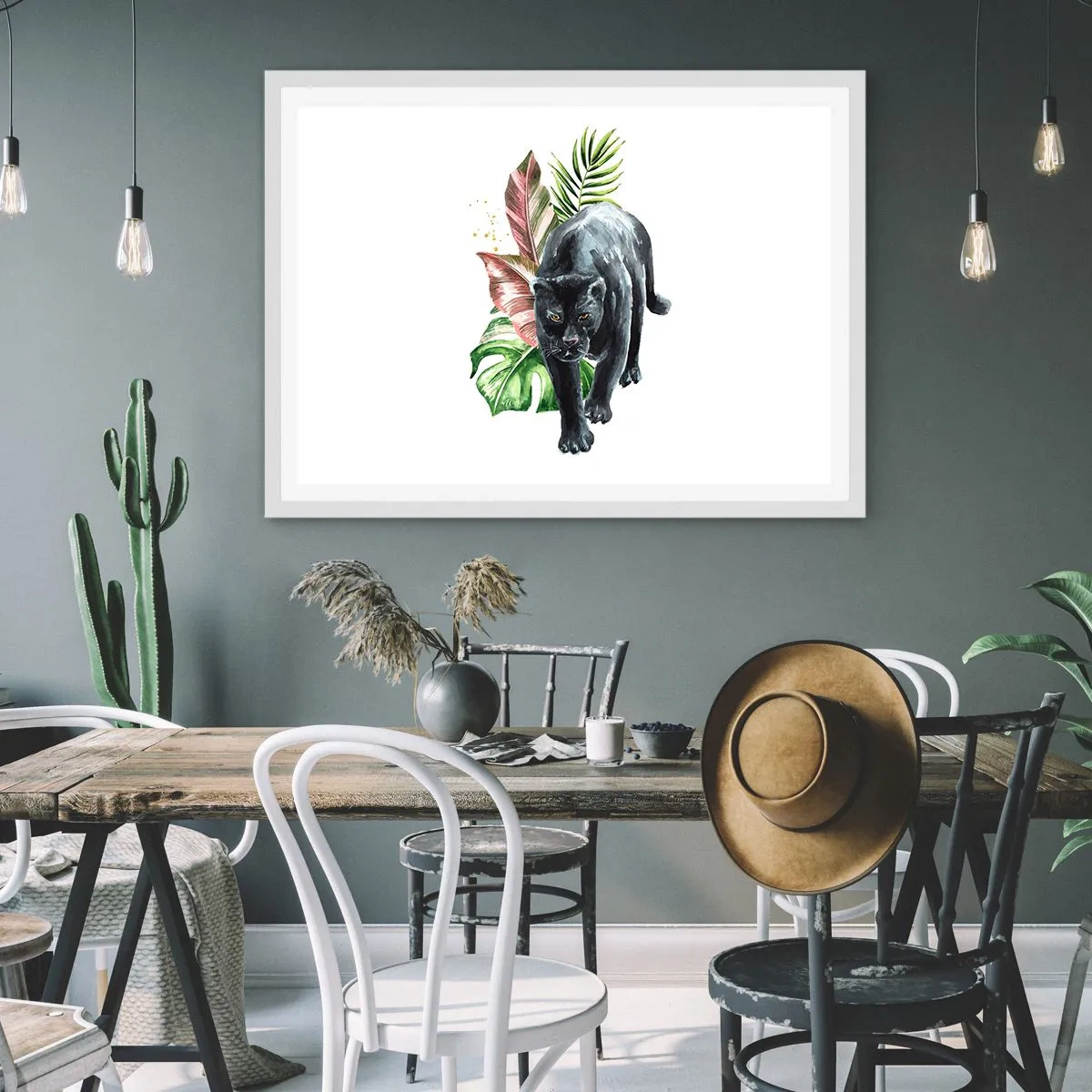 Poster in einem weißen Rahmen - Wildheit des Herzens - 91x61 cm