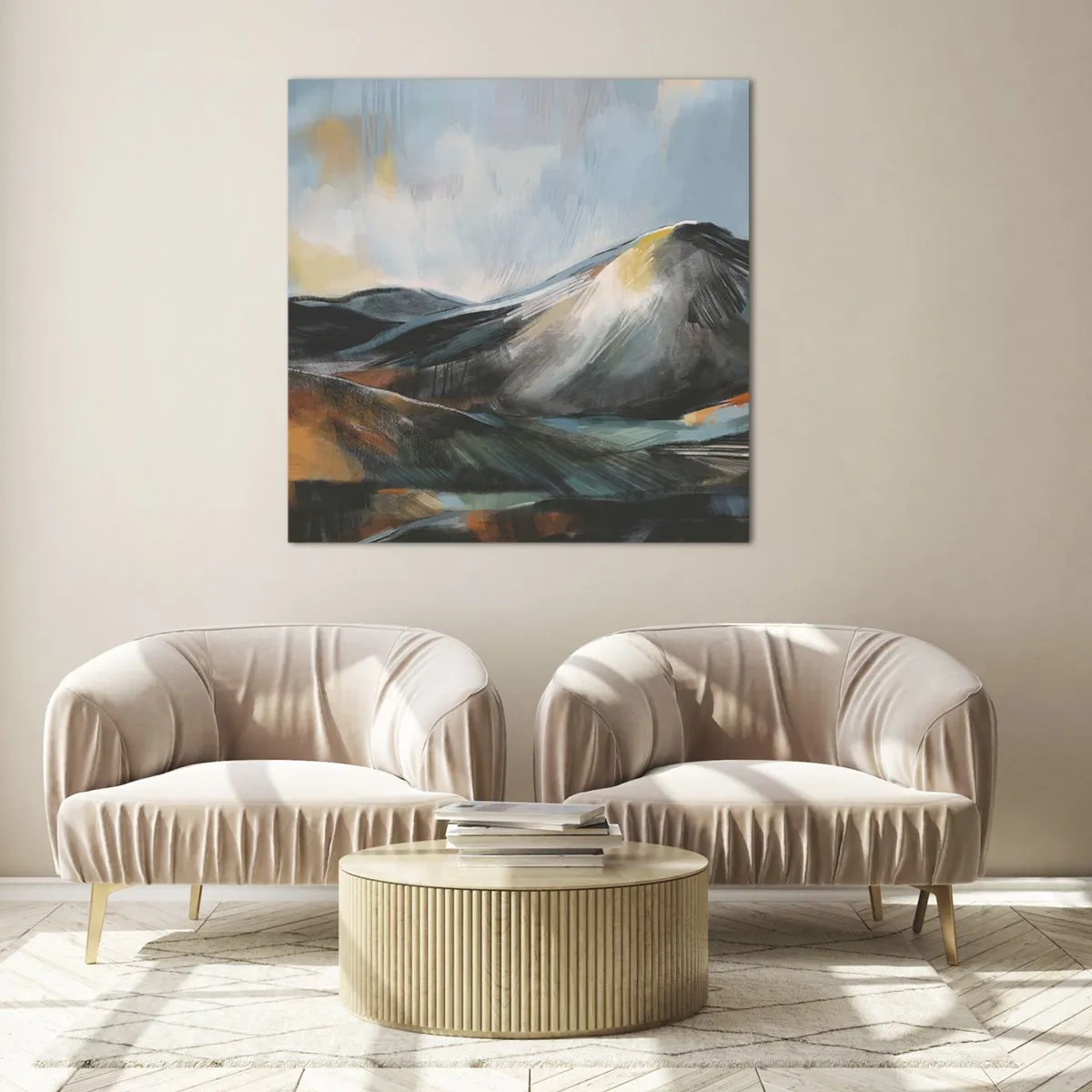 Glasbild - Bild auf glas - Roh und schön - 70x70 cm