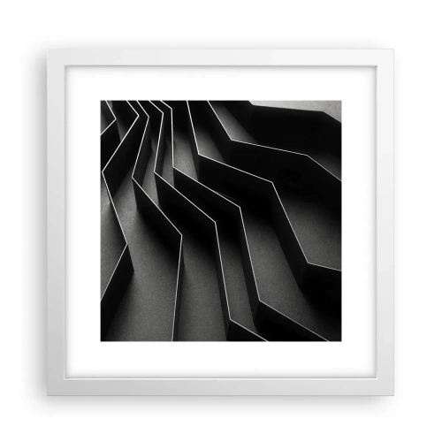Poster in einem weißen Rahmen - Räumliche Ordnung - 30x30 cm