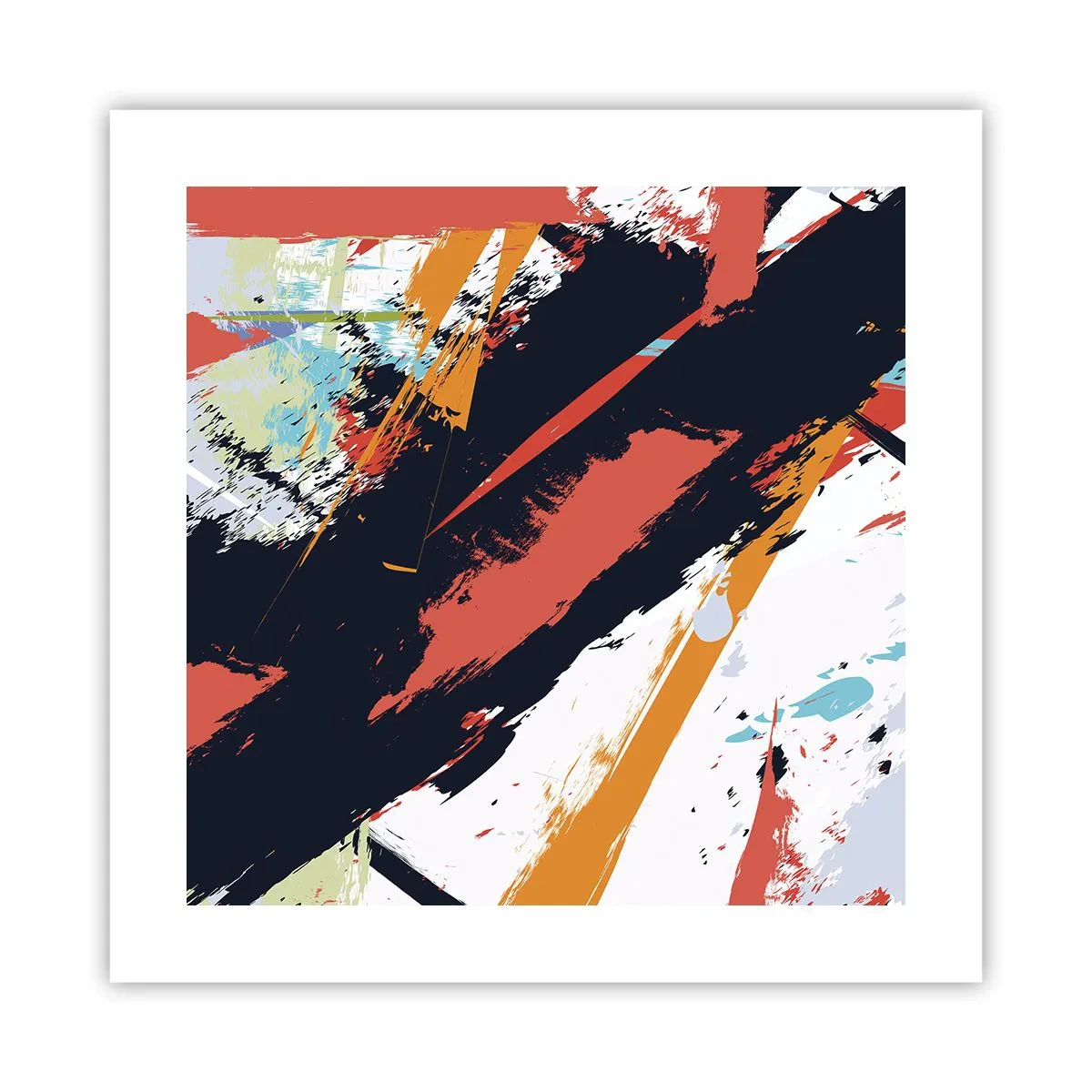 Poster - Dynamische Komposition - 40x40 cm