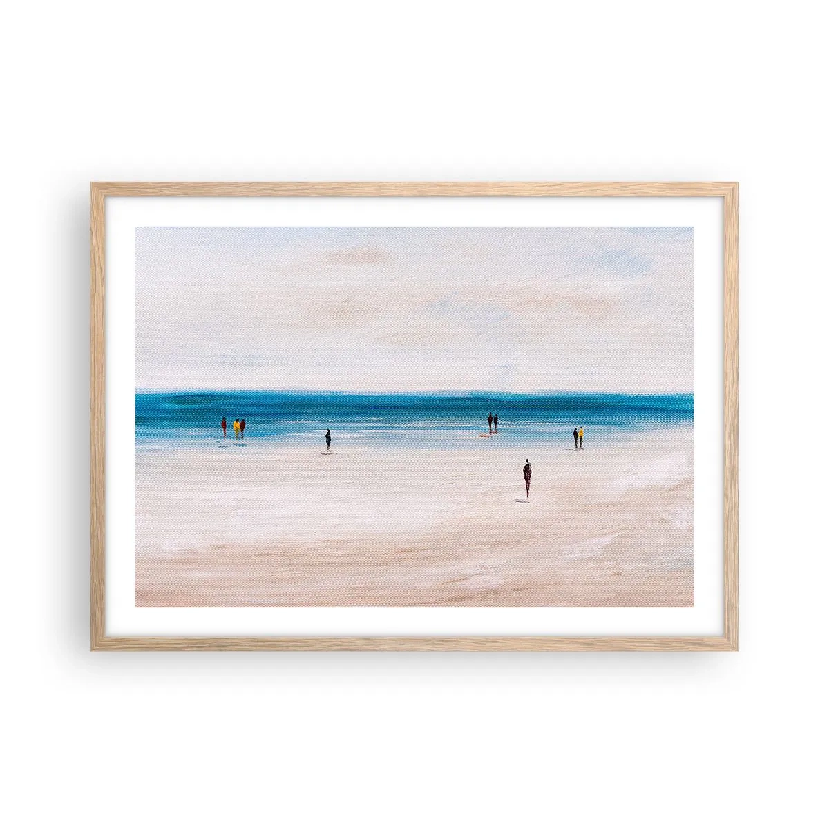 Poster in einem Rahmen aus heller Eiche - Natürliches Bedürfnis - 70x50 cm