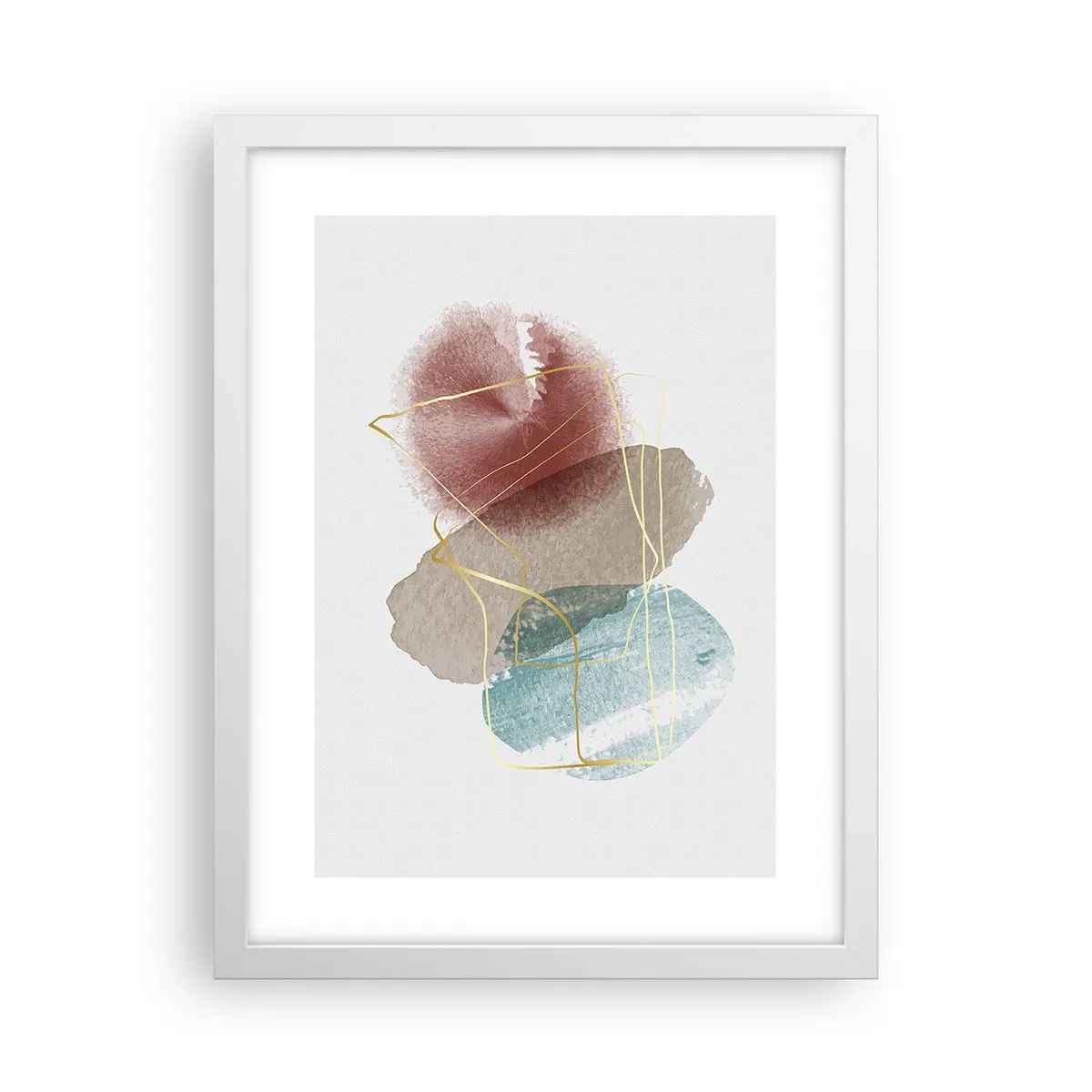 Poster in einem weißen Rahmen - Korallen des Weltraums - 30x40 cm