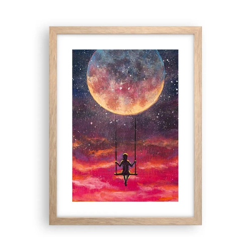 Poster in einem Rahmen aus heller Eiche - Traum - 30x40 cm