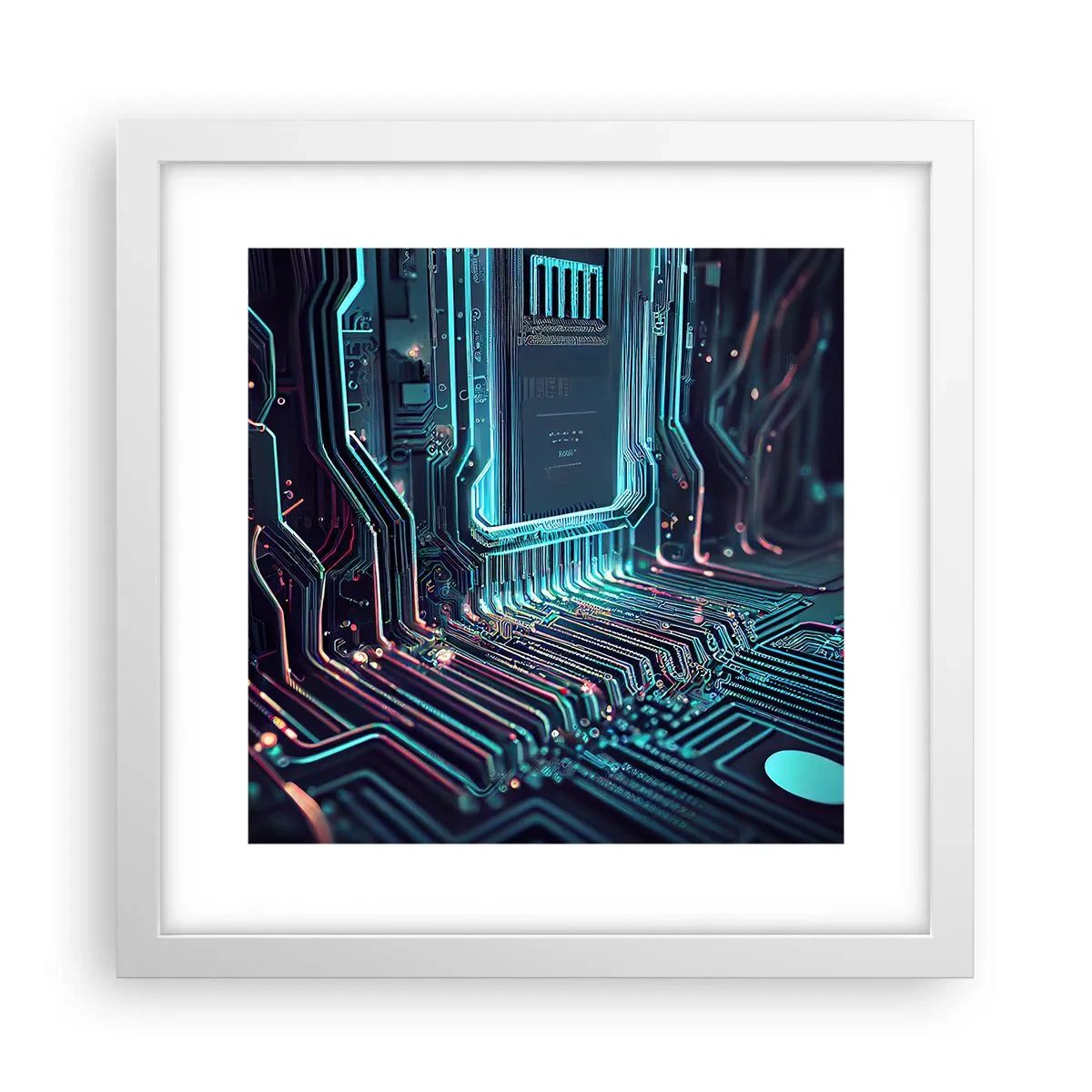 Poster in einem weißen Rahmen - Ich denke nur… - 30x30 cm