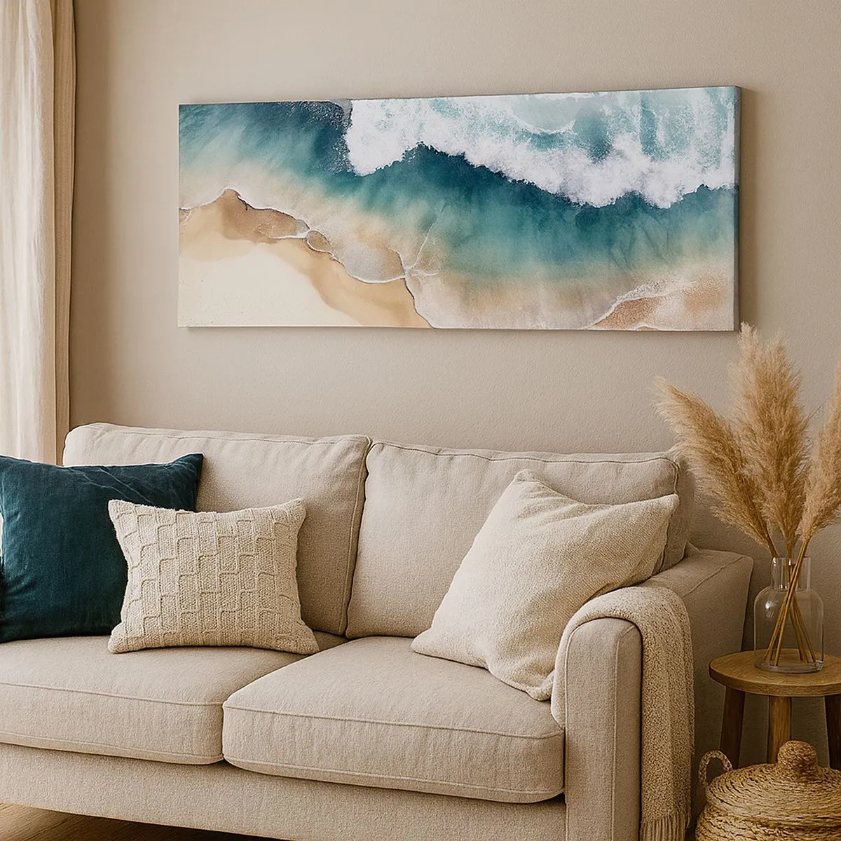 Bild auf Leinwand - Leinwandbild - Das ewige Treffen - 100x40 cm