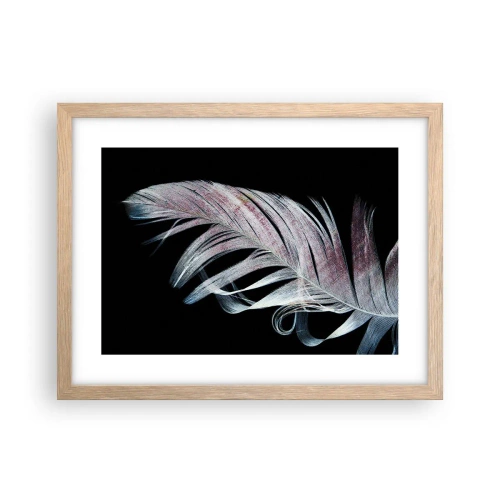 Poster in einem Rahmen aus heller Eiche - Denke an Berührung - 40x30 cm