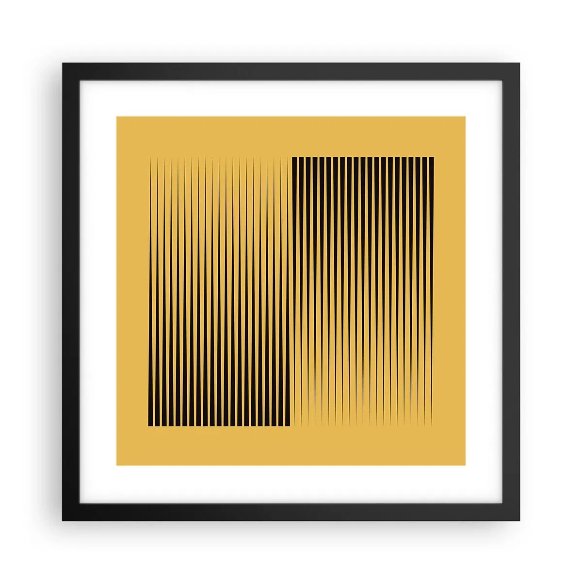 Poster in einem schwarzem Rahmen - Quadratur der Gegensätze - 40x40 cm